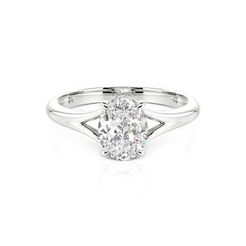 Jeulia Oval Cut Solitaire Ring