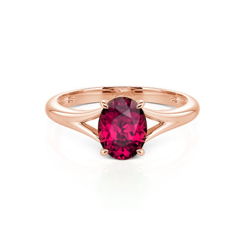 Jeulia Oval Cut Solitaire Ring