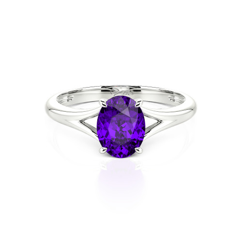 Jeulia Oval Cut Solitaire Ring
