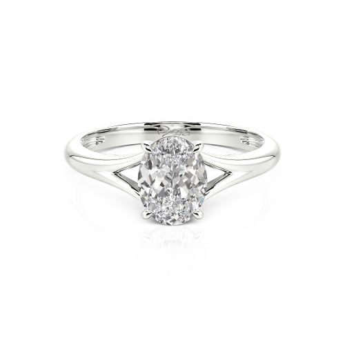 Jeulia Oval Cut Solitaire Ring