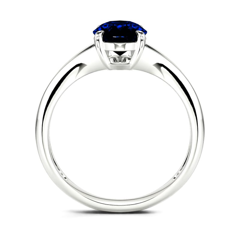 Jeulia Moissanite Anello 10K/14K/18K Oro Platino Solitario Taglio Ovale