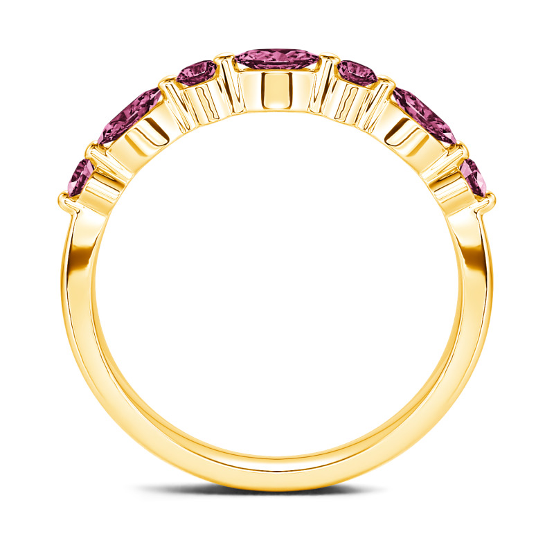 Jeulia Moissanite Cinturino in 10K/14K/18K Oro Platino con Taglio a Marquise e Rotondo Alternato