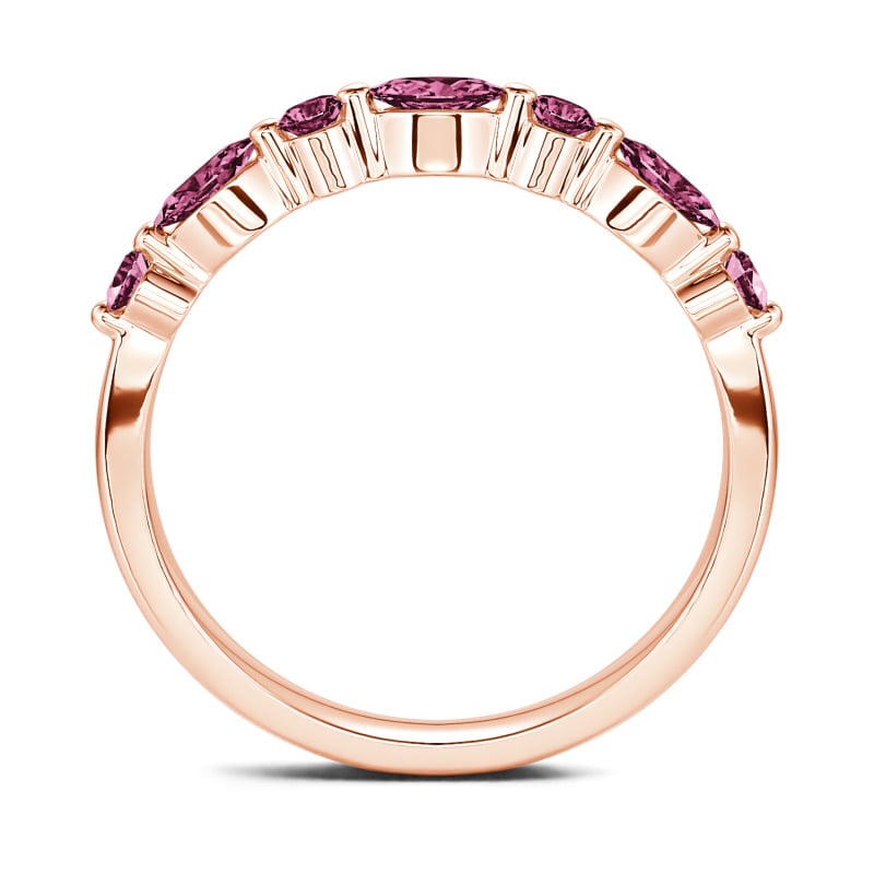 Jeulia Moissanite Cinturino in 10K/14K/18K Oro Platino con Taglio a Marquise e Rotondo Alternato