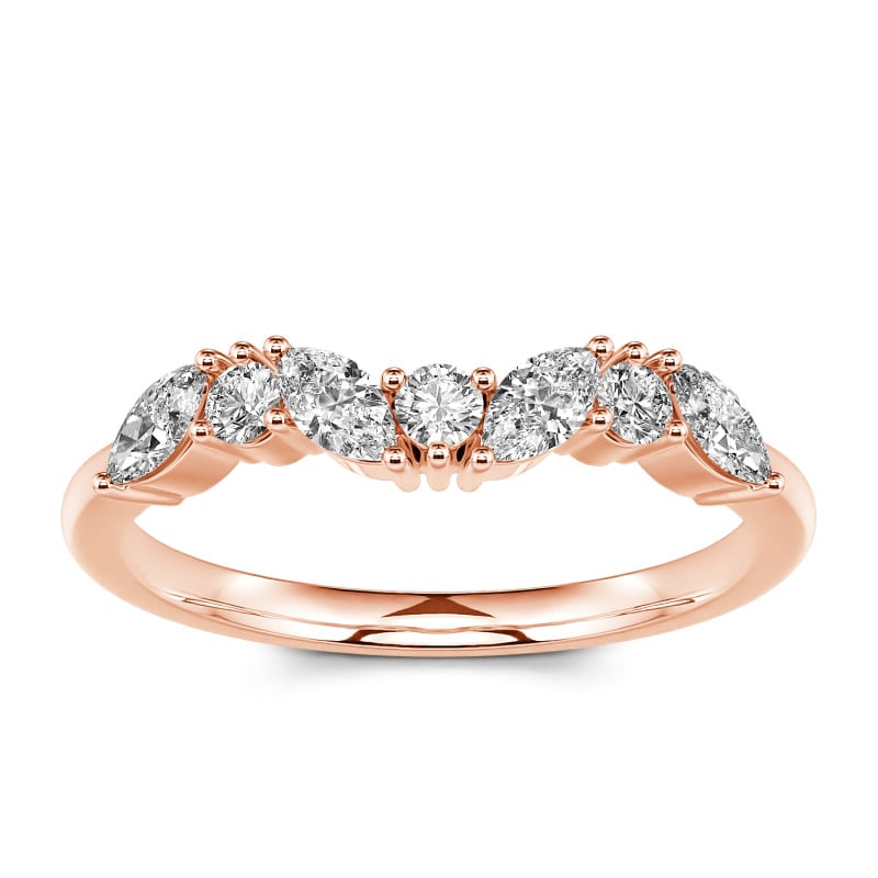 Jeulia Churumbela 10K/14K/18K oro clásico a en forma de flor