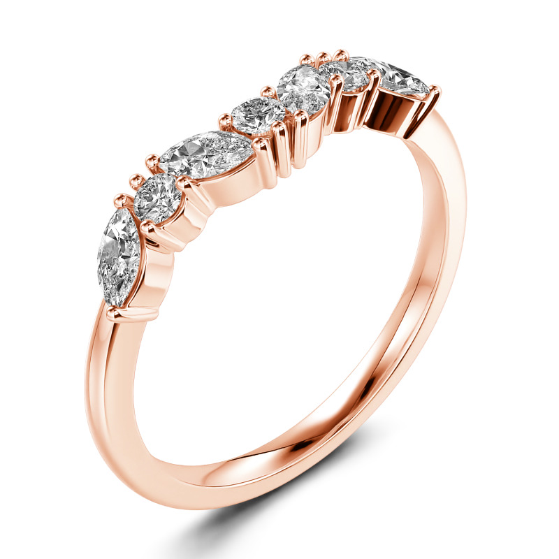Jeulia 10K/14K/18K Gold Platinum Moissanite Ring Einfach Klassisch Verlobungsring