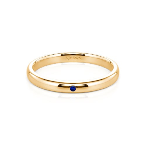 Jeulia Round Cut Sterling Silver Classic Band