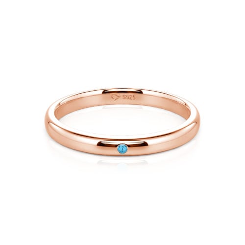 Jeulia Round Cut Sterling Silver Classic Band