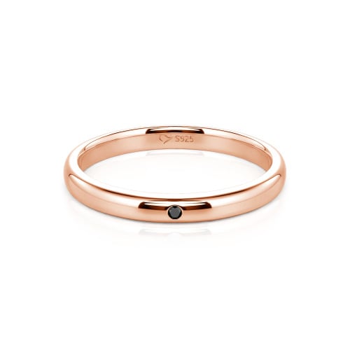 Jeulia Round Cut Sterling Silver Classic Band