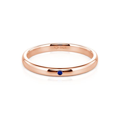 Jeulia Round Cut Sterling Silver Classic Band