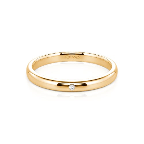 Jeulia Round Cut Classic Band