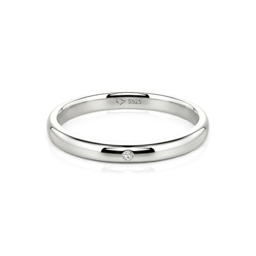 Jeulia Round Cut Classic Band