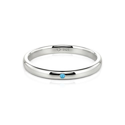 Jeulia Round Cut Classic Band