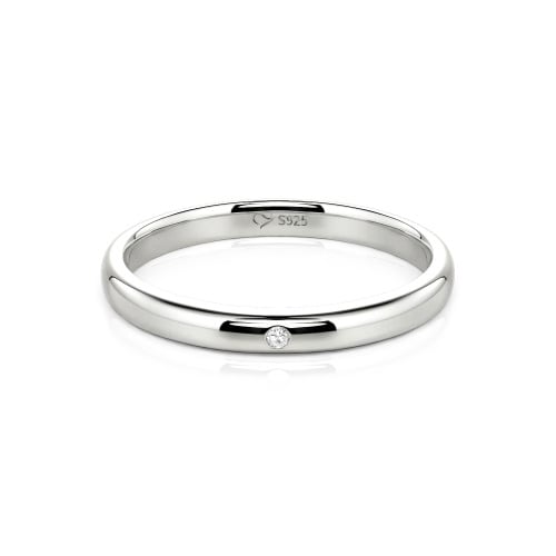 Jeulia Round Cut Classic Band