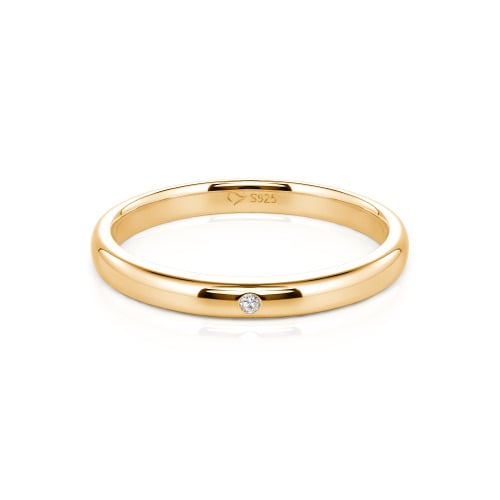 Jeulia Round Cut Classic Band