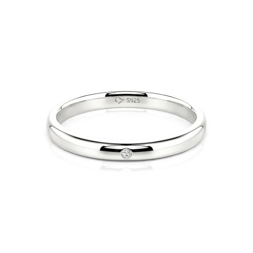 Jeulia Round Cut Classic Band