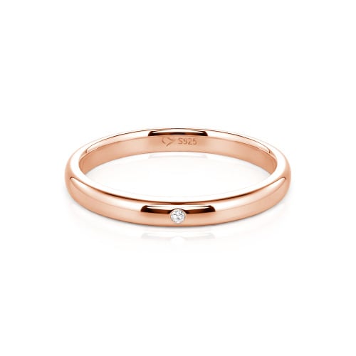 Jeulia Round Cut Classic Band