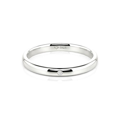 Jeulia Round Cut Classic Band