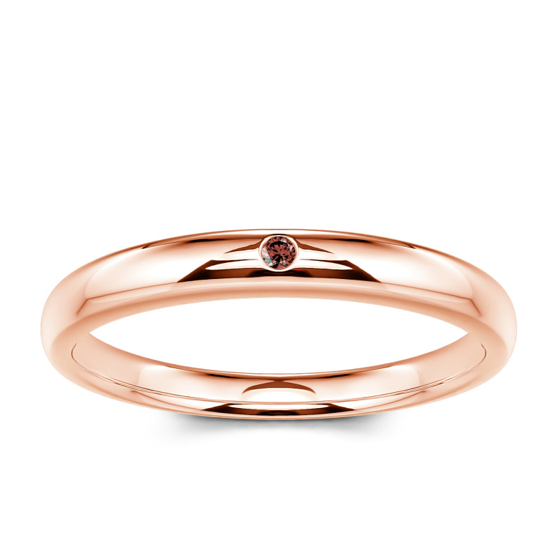 Jeulia 10K/14K/18K Gold Platinum Round Cut Classic Band