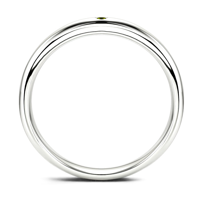 Jeulia 10K/14K/18K Gold Platinum Round Cut Classic Band