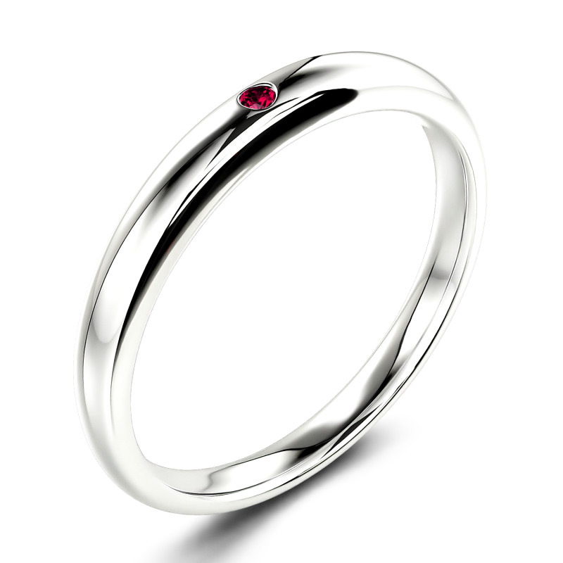 Jeulia Anillo 10K/14K/18K oro clásico de corte redondo
