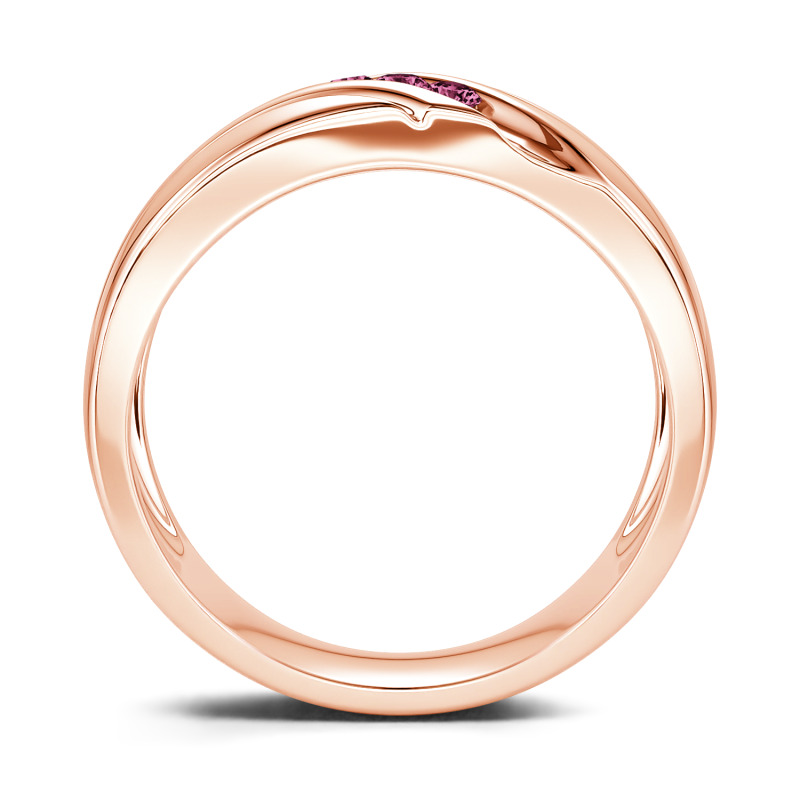 Jeulia per Uomo Moissanite Taglio Smeraldo Classico 10K/14K/18K Oro Platino