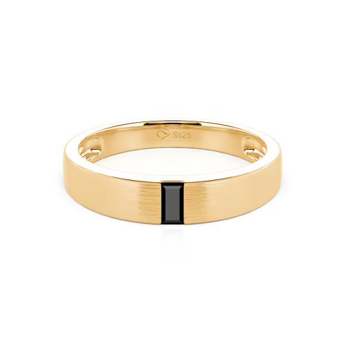 Jeulia Emerald Cut Men's Classic Band