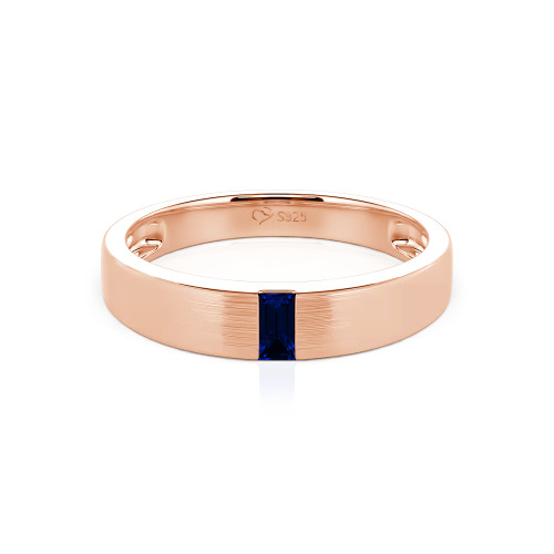 Jeulia Emerald Cut Men's Classic Band
