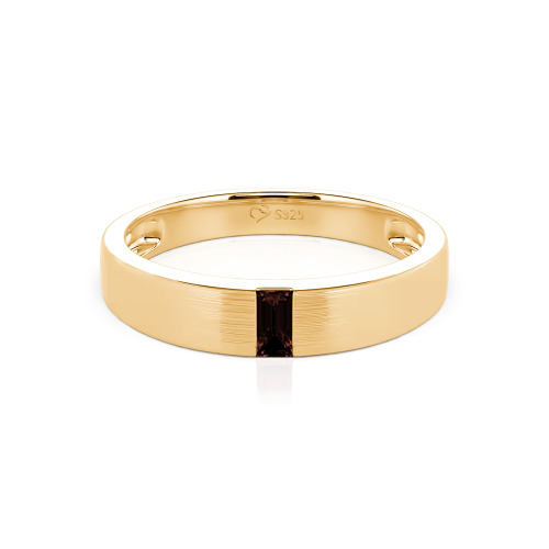 Jeulia Emerald Cut Men's Classic Band