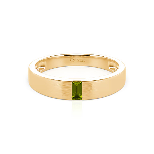 Jeulia Emerald Cut Men's Classic Band