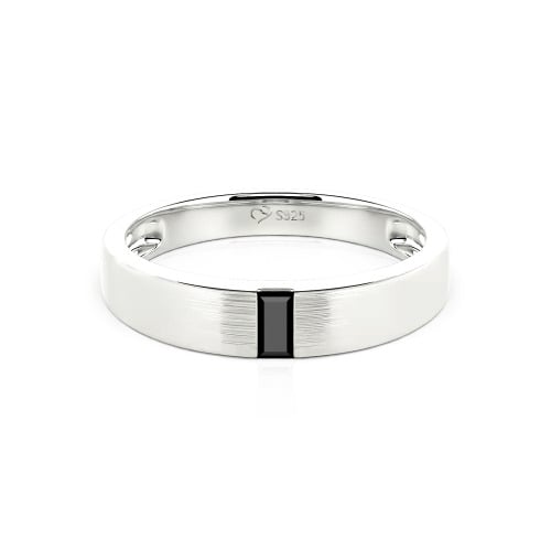 Jeulia Emerald Cut Men's Classic Band