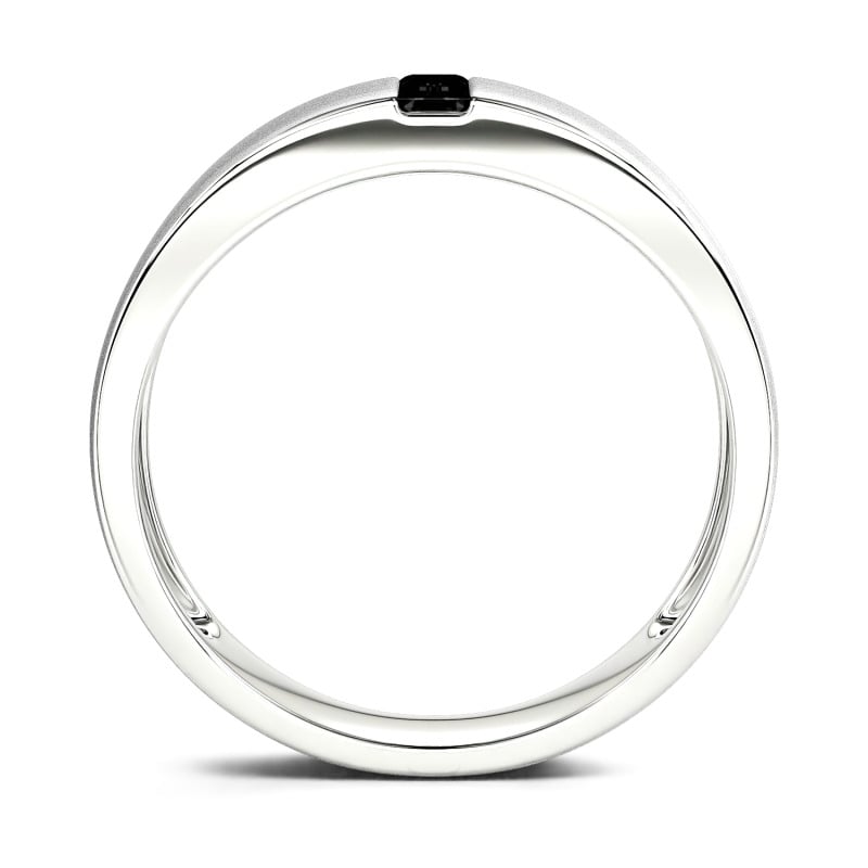 Jeulia 10K/14K/18K Gold Platinum Emerald Cut Men's Classic Band