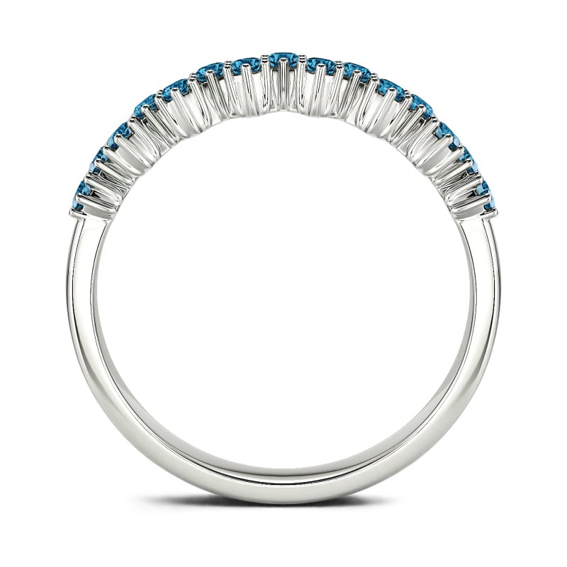 Jeulia Fedine di Fidanzamento Taglio Rotondo per Donna In Argento Sterling