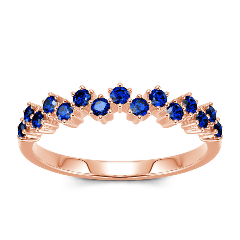 Jeulia Bague 10K/14K/18K Or Platine Moissanite  Coupe Ronde