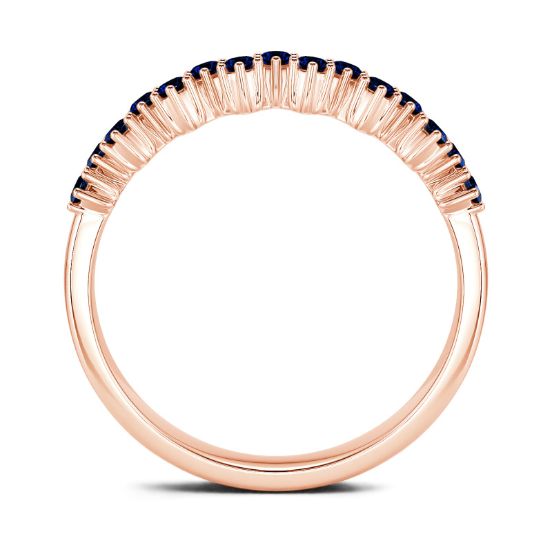 Jeulia Bague 10K/14K/18K Or Platine Moissanite  Coupe Ronde