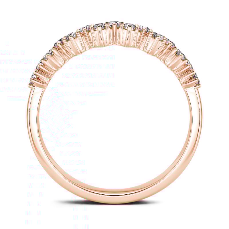 Jeulia Fedine di Fidanzamento In 10K/14K/18K Oro Platino Taglio Rotondo per Donna