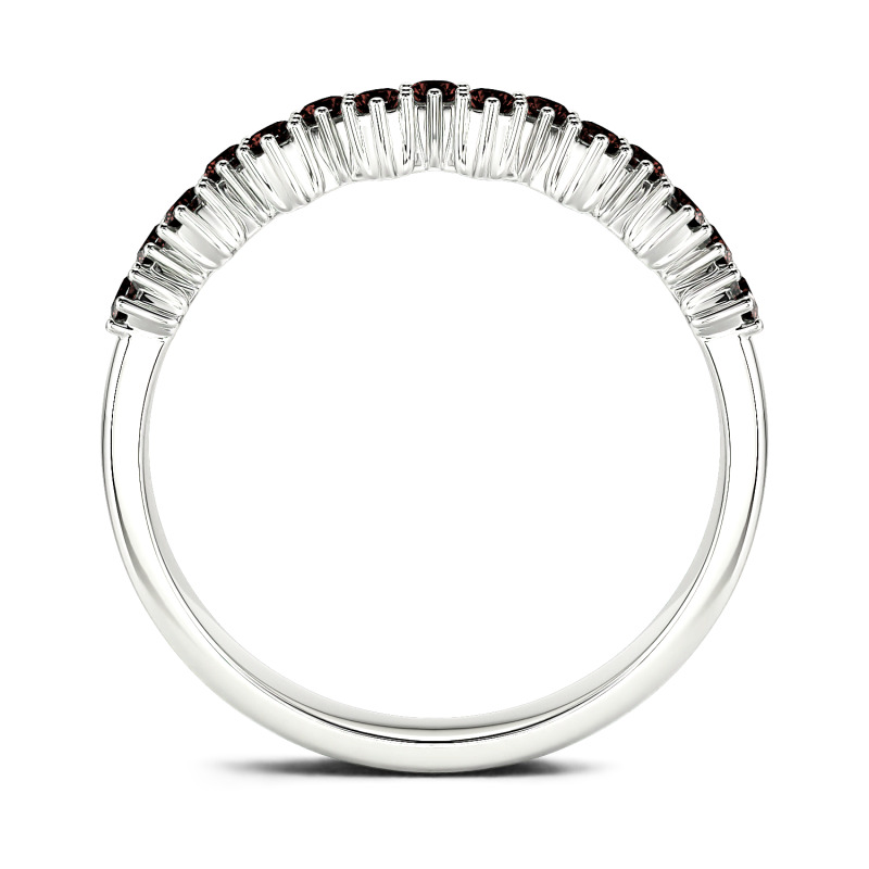Jeulia 10K/14K/18K Gold Platinum Round Cut Band