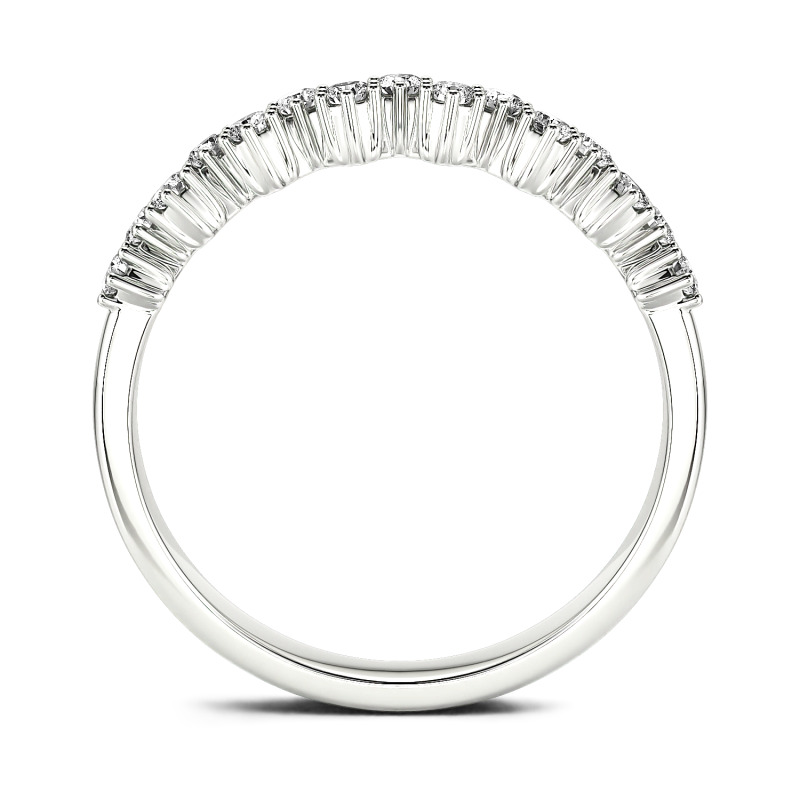 Jeulia Bague 10K/14K/18K Or Platine Moissanite  Coupe Ronde
