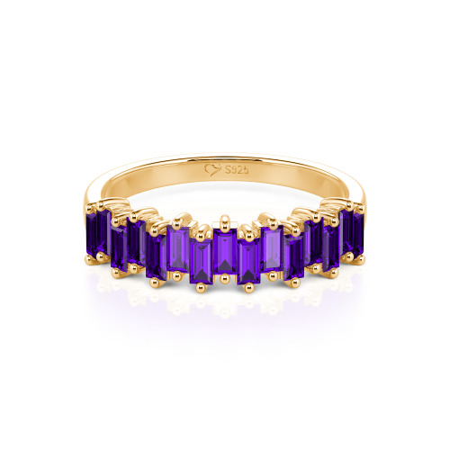Jeulia Emerald Cut Band