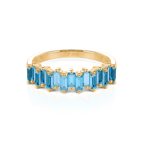 Jeulia Emerald Cut Band