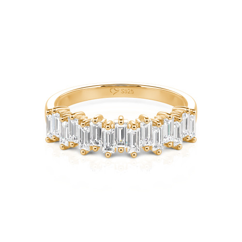 Jeulia Emerald Cut Band