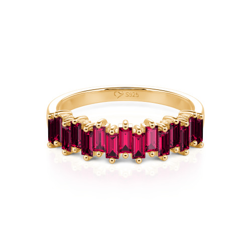 Jeulia Emerald Cut Band