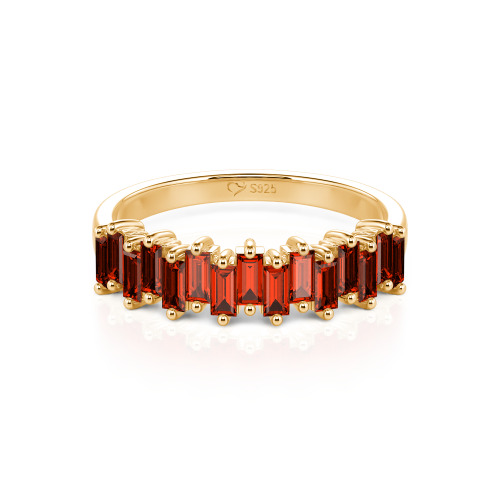 Jeulia Emerald Cut Band
