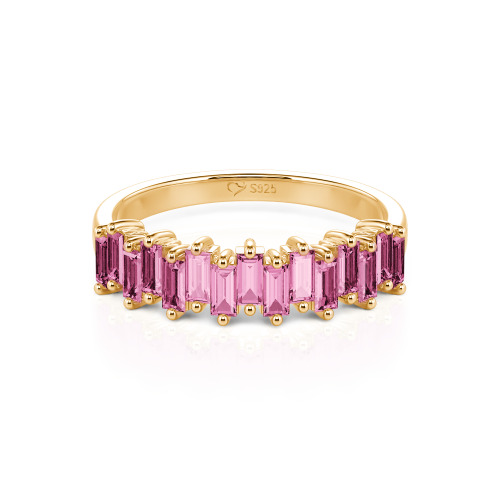 Jeulia Emerald Cut Band