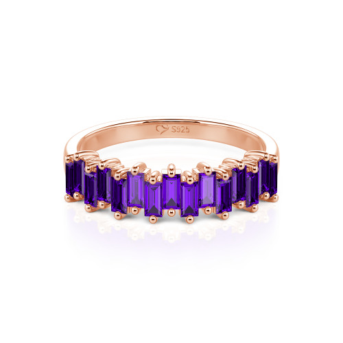 Jeulia Emerald Cut Band