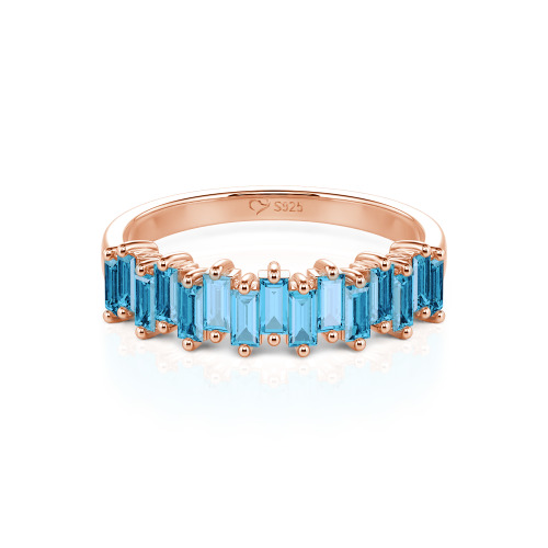 Jeulia Emerald Cut Band