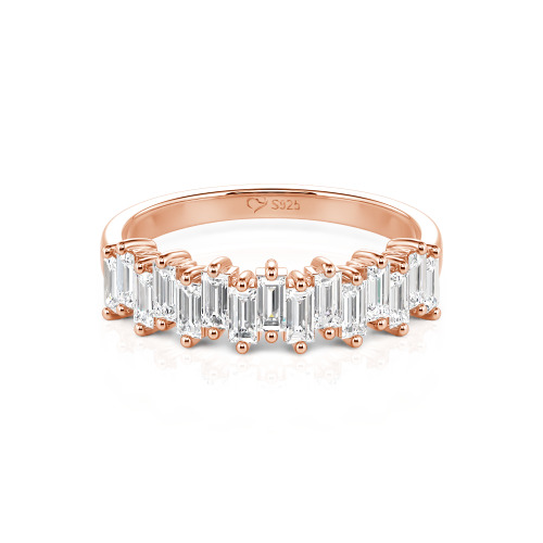 Jeulia Emerald Cut Band