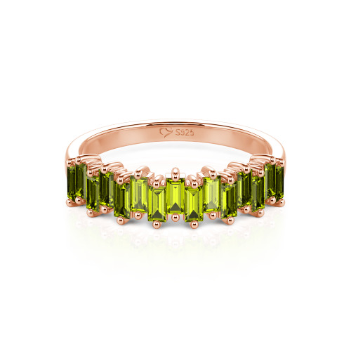 Jeulia Emerald Cut Band