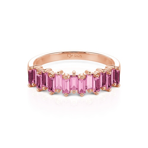 Jeulia Emerald Cut Band