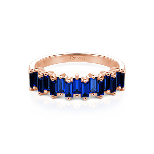 Jeulia Emerald Cut Band