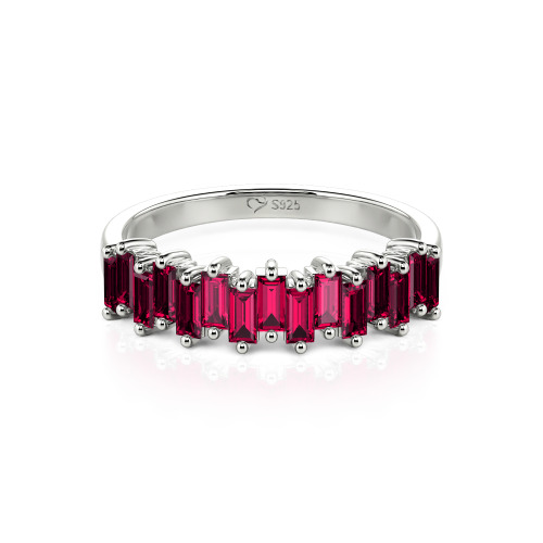 Jeulia Emerald Cut Band